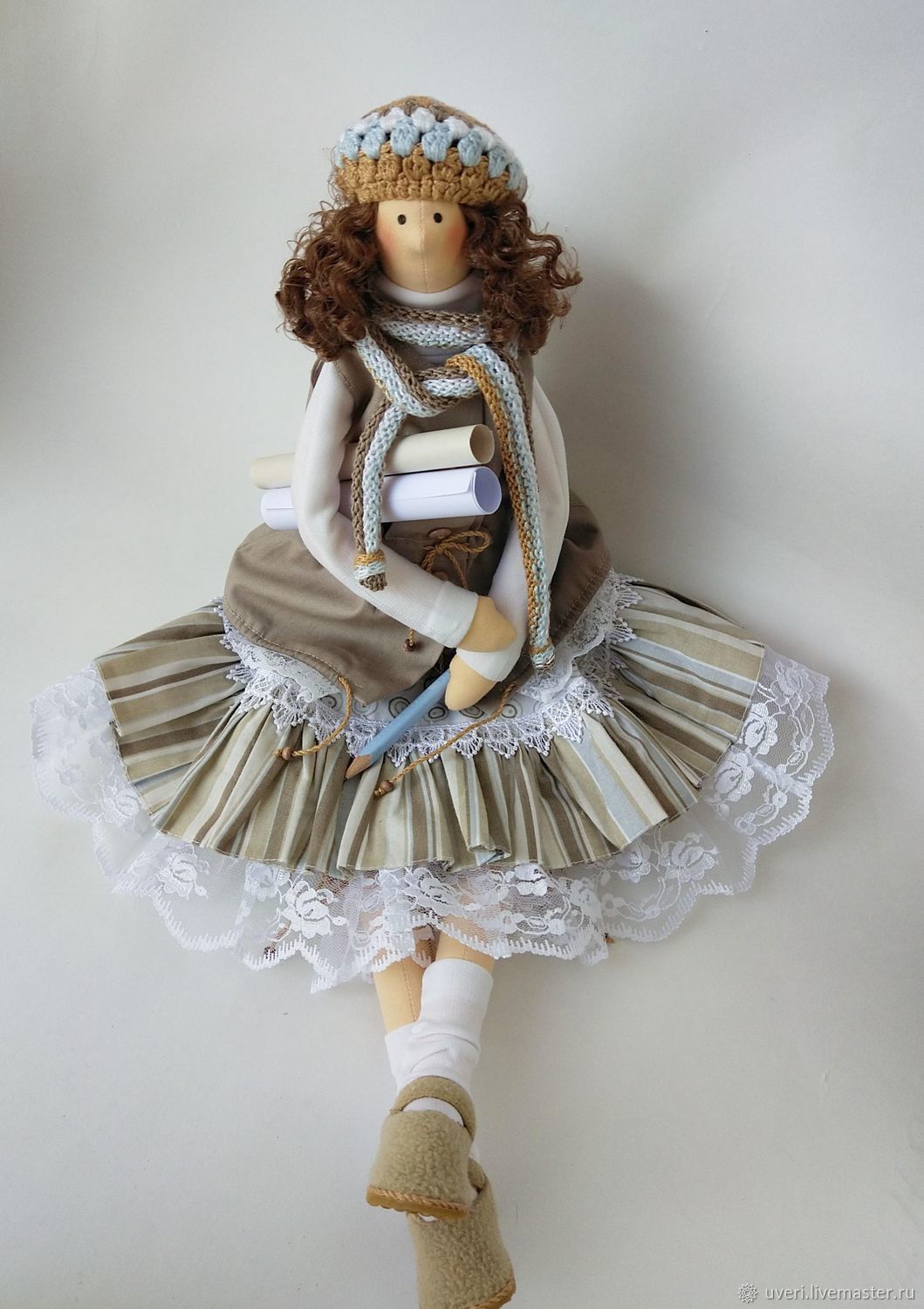 Интерьерные авторские текстильные куклы ручной работы