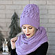 Copy of Copy of Set knitted "Air meringue"-hat and snood. Headwear Sets. STYLEJOLI. Online shopping on My Livemaster.  Фото №2