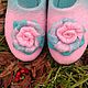 Felted slippers "Turquoise", Slippers, Murmansk,  Фото №1
