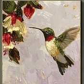 Картины и панно handmade. Livemaster - original item Picture of a hummingbird. Handmade.