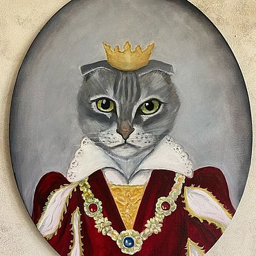 Картины и панно ручной работы. Ярмарка Мастеров - ручная работа Картина «Вислоухая кошка». Handmade.