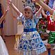 фольклор русские узоры, Russian style dress, Russian style in clothes, Russian Gzhel suit, Russian costume with kokoshnik, Russian costume handmade, Russkie Uzory, Russian folk style, русская кукла