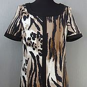 Винтаж: Miriam Pfetter? темно-серая трикотажная юбка, меринос, 48-50