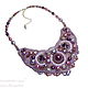 Order Necklace 'Purple chic'. Handmade jewelry - Ulyana Moldovyan. Livemaster. . Necklace Фото №3