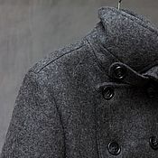 Мужская одежда handmade. Livemaster - original item Men`s coat, wool, removable wool lining. Handmade.