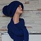 Шапка "ФЛОРЕНЦИЯ" (ультрамарин). Шапки. Via Italia. Ярмарка Мастеров.  Фото №6