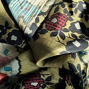 Винтаж: РЕЗЕРВ Японская бисерная вечерняя театральная сумочка Лиловая орхидея
