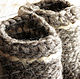 Chuni sheep wool, grey # №2. Slippers. Rogopuh. Online shopping on My Livemaster.  Фото №2