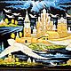 Кижи. Русский Север.Панно папье-маше, Картины, Южа,  Фото №1