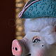 Author's doll Monsieur pig, Dolls, Zelenograd,  Фото №1