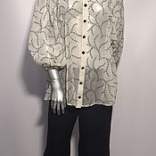 Одежда handmade. Livemaster - original item Women`s blouse ,,Airy chiffon