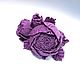 Handmade leather bracelet with flowers rose Dance Purple. Braided bracelet. ms. Decorator. My Livemaster. Фото №5