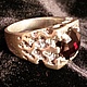 Кольцо   перстень  Гранат  в серебре , Перстень, Москва,  Фото №1