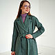 Oversize wool coat Malachite wool demi-season green short. Coats. mozaika-rus. Online shopping on My Livemaster.  Фото №2