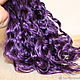 Hair for dolls is natural. ( Lilac). Doll hair. Hair and everything for dolls. My Livemaster. Фото №5
