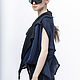 vests: Lzh_010tsin_chern Vest-cardigan-transform, color blue/black. Vests. The fashion house Julia Sindrevich. My Livemaster. Фото №7
