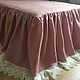 Drape-valance 'Linen tradition,linen 100%'. Valances and skirts for the bed. Linen fantasy. My Livemaster. Фото №4