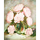 Oil painting peonies ' at dawn', Pictures, Belorechensk,  Фото №1