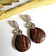 Earrings with Jasper in silver 'Fantastic'. Earrings. Jewelry just for You (G-Korchagina). My Livemaster. Фото №6