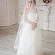 Фата с прозрачной лентой. Фаты. Romantic Wedding. Интернет-магазин Ярмарка Мастеров.  Фото №2