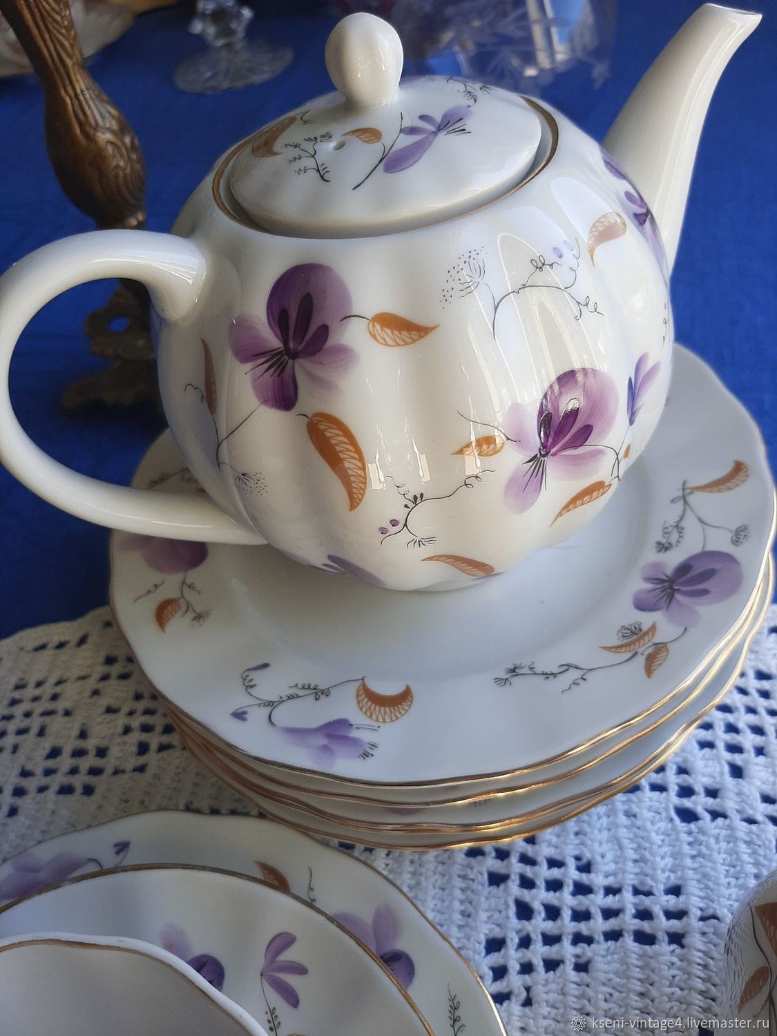 Винтаж: Сервизы винтажные: сервиз ЛФЗ "ФИАЛКА" – купить на Ярмарке ...