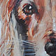 Order Girlfriend, 30h30 cm, oil painting on canvas. myfoxyart (MyFoxyArt). Livemaster. . Pictures Фото №3