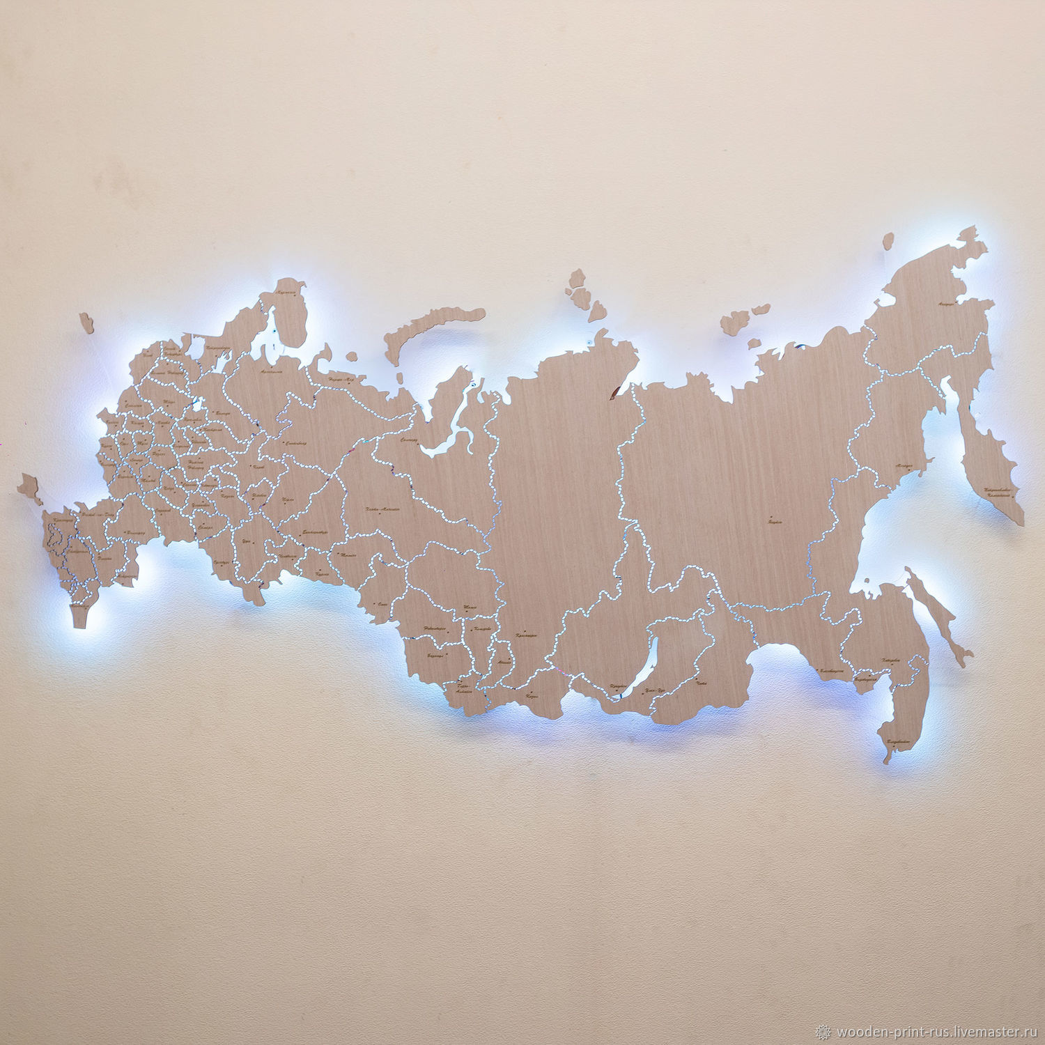 Карта России 3d