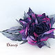Order Rose brooch 'collet'. Silk flowers, cloth flowers. Dizani. Livemaster. . Flowers Фото №3