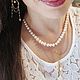 Заказать Серьги с жемчугом "девушка с жемчужной". KSeniora jewelry. Ярмарка Мастеров. . Серьги классические Фото №3