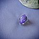 Заказать Кольцо с чароитом wire wrap. Selena Di украшения wire wrap. Ярмарка Мастеров. . Кольца Фото №3