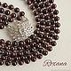Obsession - Multi-row necklace natural garnet. Necklace. Roxana flowers. My Livemaster. Фото №5