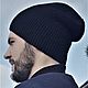 Заказать Шапка вязаная BEANIE BLACK. Мир вязания. Ярмарка Мастеров. . Шапки Фото №3