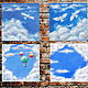 Несколько или одна картина Небо Облака белые птицы Воздушный шар, Картины, Москва,  Фото №1