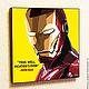 Painting poster Pop Art Iron Man, Pictures, Moscow,  Фото №1