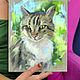  Хитрый Кот. Принт с авторской работы. Картины. Valeria Akulova ART. Ярмарка Мастеров.  Фото №4