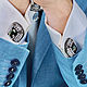 Gemelos Conde De Montecristo. Gemelos negros de las mujeres de los hombres con el cristal. Cuff Links. LADY-LIZA jewelry shop. Ярмарка Мастеров.  Фото №5
