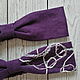 Льняная повязка для волос фиолетовая, Повязки, Барановичи,  Фото №1