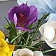 Крокусы из холодного фарфора. Композиции. Lovely flower. Ярмарка Мастеров.  Фото №12
