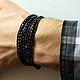 Заказать Браслет из черного нефрита. Браслеты для двоих (bracletsfortwo). Ярмарка Мастеров. . Браслет из бусин Фото №3