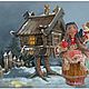 Баба-Яга игрушка из ваты, Интерьерная кукла, Котлас,  Фото №1