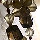 Rauchtopaz necklace 17x12mm with gold rutile quartz. Beads2. tatyana-5du (divnaya-busina). My Livemaster. Фото №4