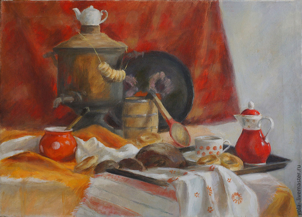 Морозов за чаепитием. Картина"чаепитие в Сосновке" Федора селезнёва. Натюрморт на тему чаепитие. Самовар чай.