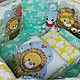 Бортики в детскую кроватку - комплект. Бортики в кроватку. Nastasija - products for kids. Интернет-магазин Ярмарка Мастеров.  Фото №2