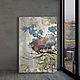 Облачный день (бордо, стальной, пепельный) картина, Картины, Санкт-Петербург,  Фото №1