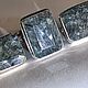 Комплекты 18.5 и 19 р.С Уральским Сапфиром 8 Ct. Комплекты украшений. Роберт Серебро 999.. Ярмарка Мастеров.  Фото №4