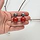 Серебряные серьги серебро с кораллом. Серьги классические. Jewelry Cafe. Ярмарка Мастеров.  Фото №4