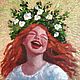 Oil painting Girl - Spring. Freckles. Pictures. Verana-art. Online shopping on My Livemaster.  Фото №2