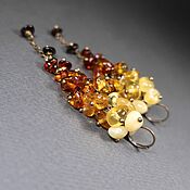 Украшения handmade. Livemaster - original item Amber Parfait Earrings made of natural amber. Handmade.