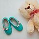 Slippers for children felted turquoise with roses. Slippers. MURDASOVA OLGA Author's felt. Online shopping on My Livemaster.  Фото №2