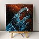 Картина акрилом на холсте "Pillars of Creation" 30×30см, Элементы интерьера, Москва,  Фото №1